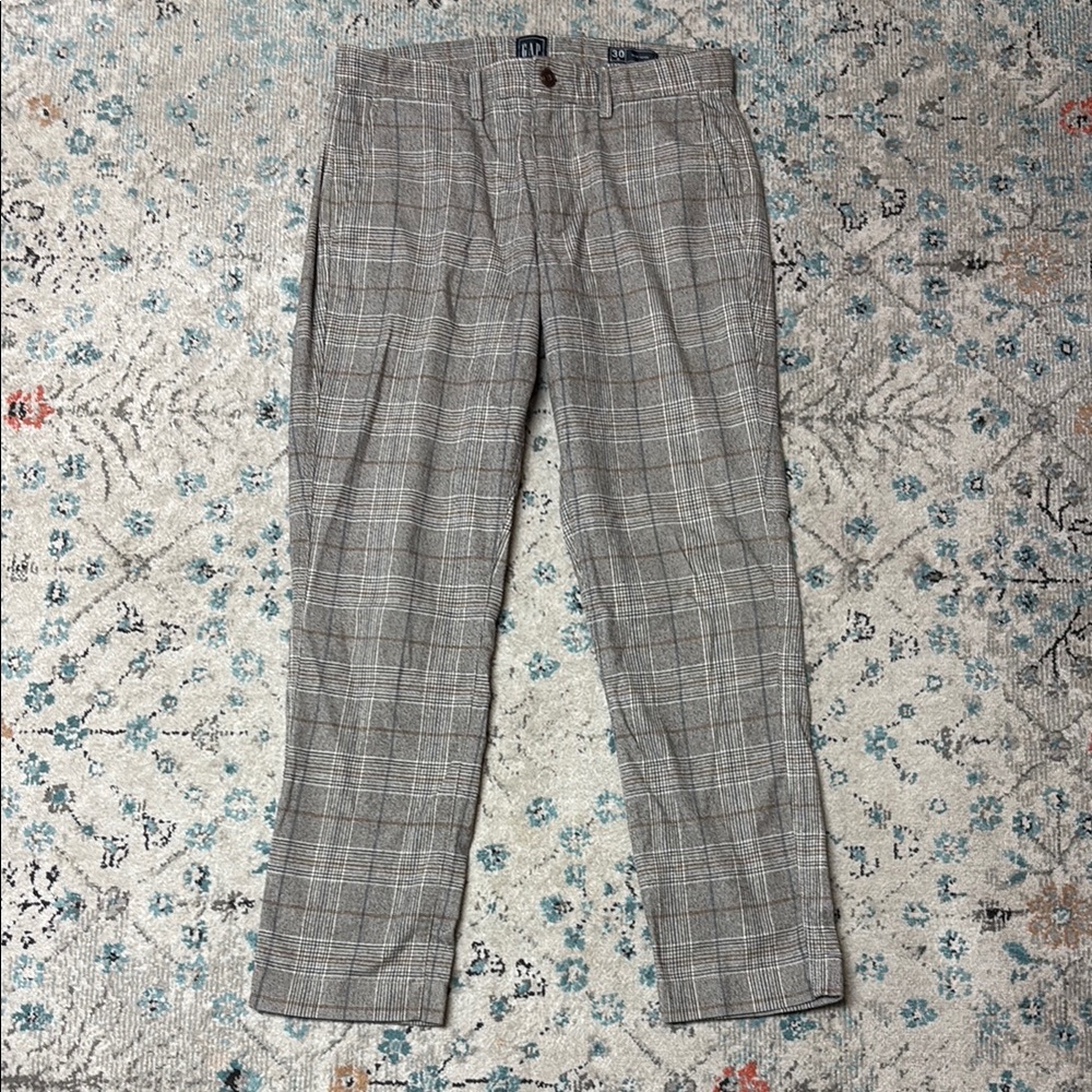 GAP Gray Dress Pants Classic Plaid Design